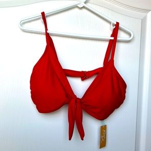 Red bikini top size XL
